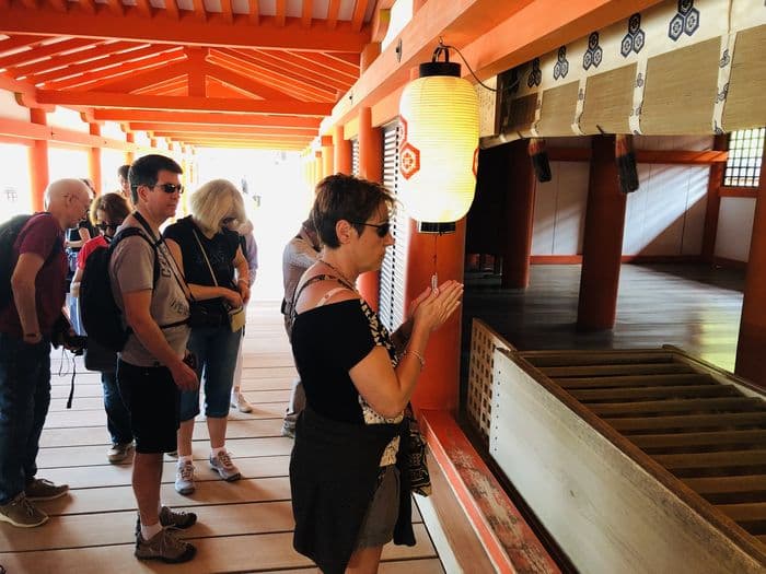 Prayer in Miyajima