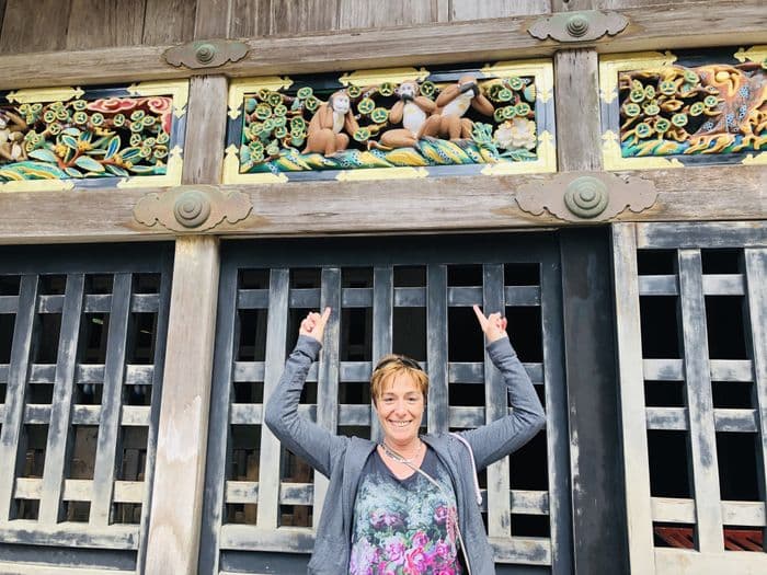 The Three Wisdom Monkeys in Nikko